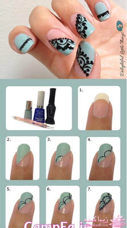 کاشت سه بعدی ناخن | انواع کاشت ناخن | طراحی ناخن