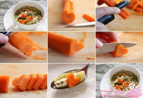 خلاقیت در تزیین غذا