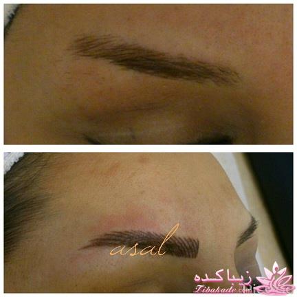 هاشور ابرو - میکروپیگمنتیشن - عسل