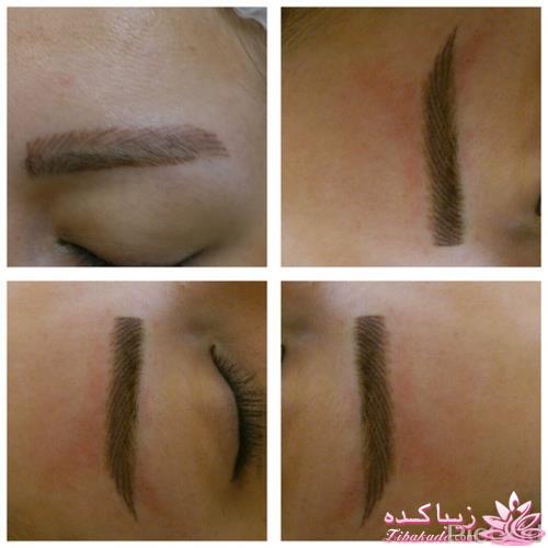 هاشور ابرو - میکروپیگمنتیشن - عسل