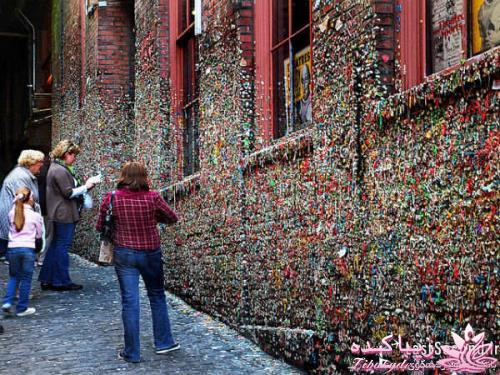 جالبه :) عجیب ترین دیوار دنیا، دیوار آدامسی