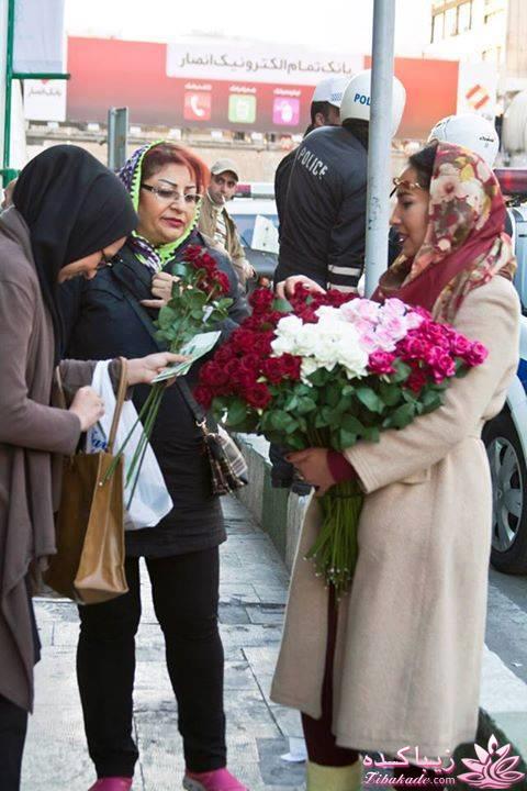 دختر زیبای گلفروش در تهران