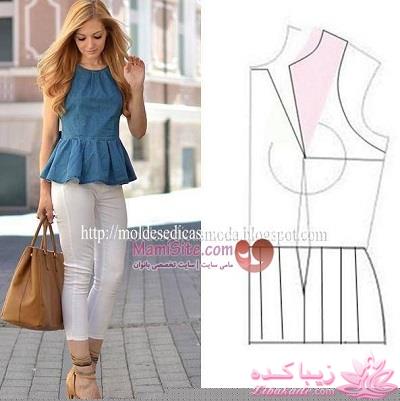 ژورنال لباسهای زنانه با الگو