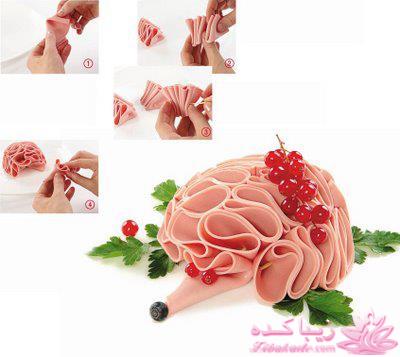 خلاقیت در تزیین غذا