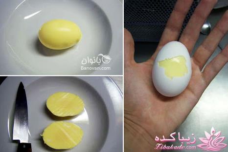  طرز تهیه تخم مرغ آب پزی که سفیده هم زردرنگه