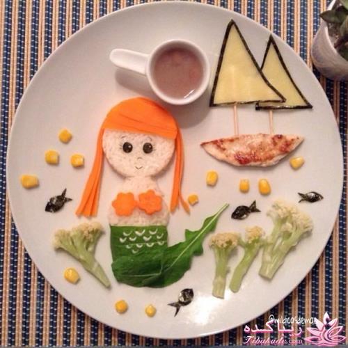 خلاقیت در تزیین غذا