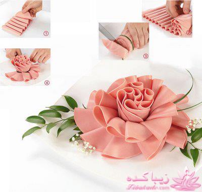 خلاقیت در تزیین غذا