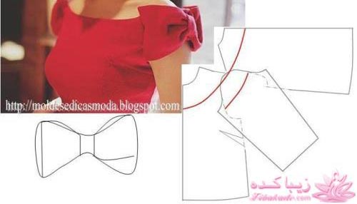 ژورنال انواع مدلهای یقه و آستین با الگو 