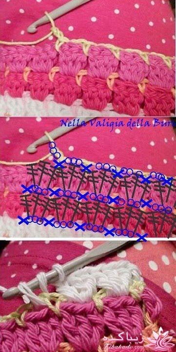 آموزش اصول اولیه ی قلاب بافی و نقشه خوانی