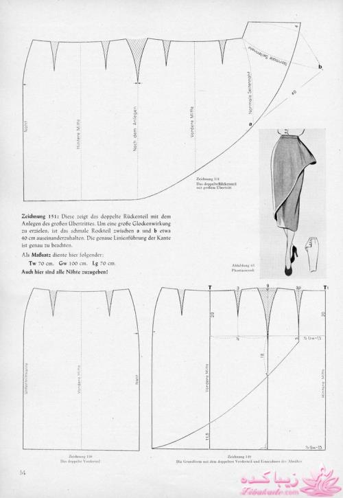 ژورنال لباسهای زنانه با الگو
