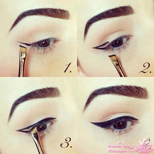 آموزش کشیدن خط چشم برای انواع چشم ها