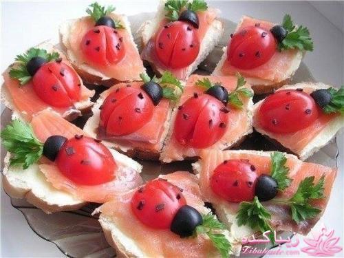 خلاقیت در تزیین غذا