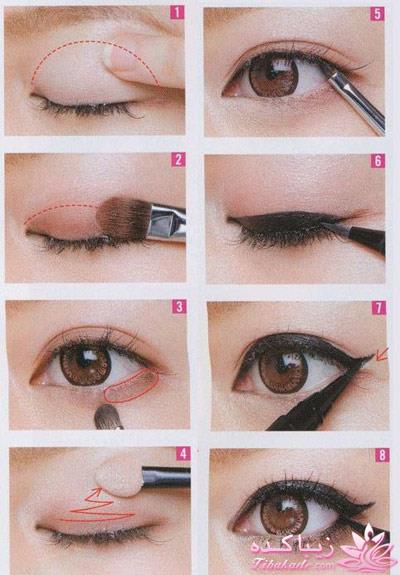 آموزش کشیدن خط چشم برای انواع چشم ها