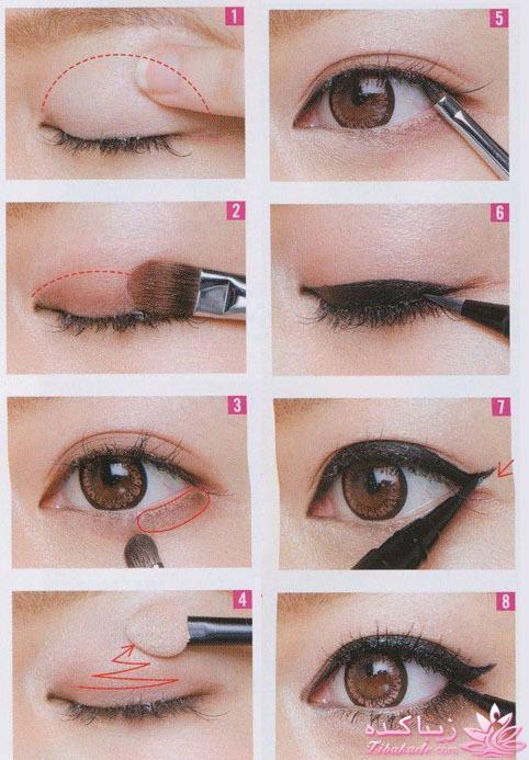 آموزش کشیدن خط چشم برای انواع چشم ها