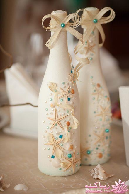 بطری های شیشه ای تزیینی