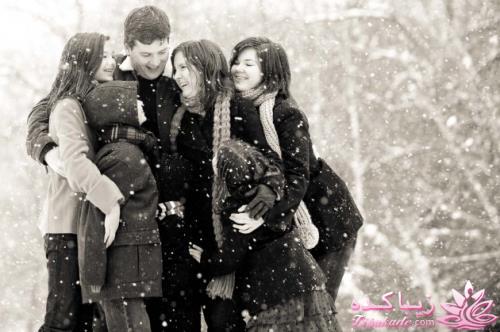 ژست های عکس گرفتن خانوادگی 