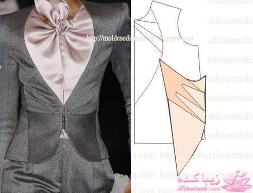 ژورنال انواع مدلهای یقه و آستین با الگو 