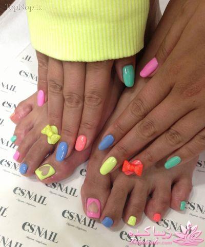 کاشت سه بعدی ناخن | انواع کاشت ناخن | طراحی ناخن