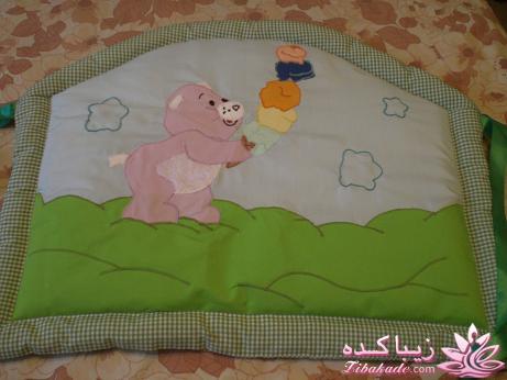 دوخت و تيكه دوزي سرويس خواب براي ني ني هاي خوشگل