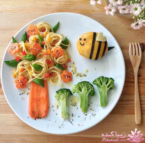 خلاقیت در تزیین غذا