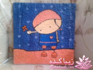 تابلو با پوست تخم مرغ