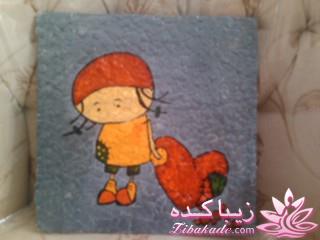 تابلو با پوست تخم مرغ