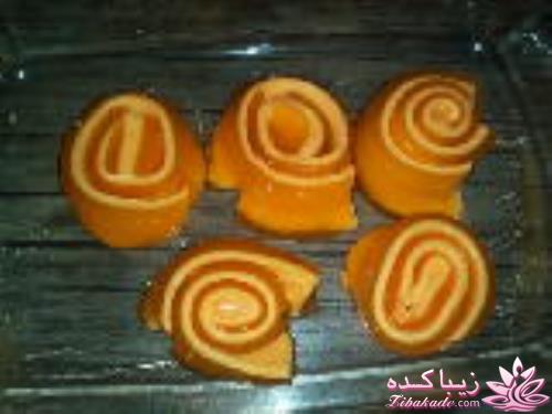 ژله رولی(فرفره ای) و یا jello pinwheels