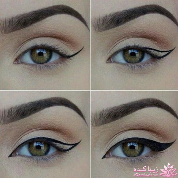 آموزش کشیدن خط چشم برای انواع چشم ها