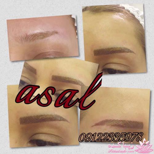 هاشور ابرو - میکروپیگمنتیشن - عسل