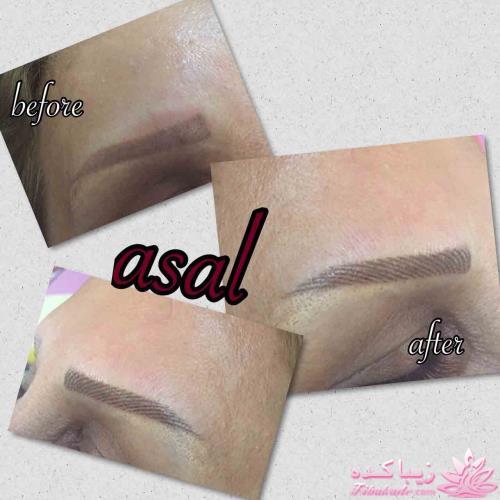 هاشور ابرو - میکروپیگمنتیشن - عسل