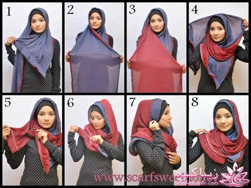 اموزش بستن شال و روسری