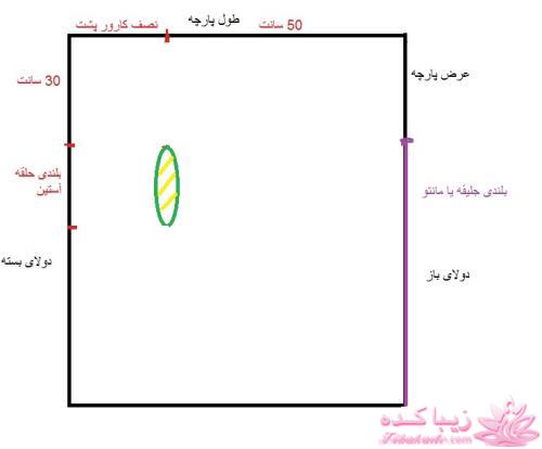 آموزش دوخت مانتو عبایی