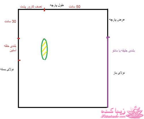 آموزش دوخت مانتو عبایی