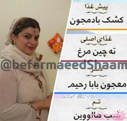 دستور غذاهای بفرمایید شام