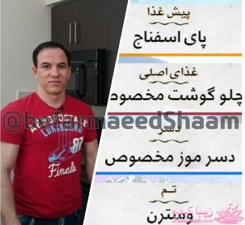 دستور غذاهای بفرمایید شام