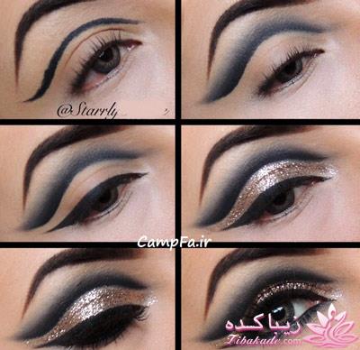 آموزش کشیدن خط چشم برای انواع چشم ها