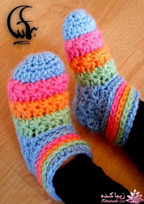 پاپوش های بافتنی