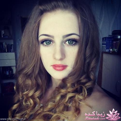 چهره زیبای دختر روسی با اندام ورزشکاری 