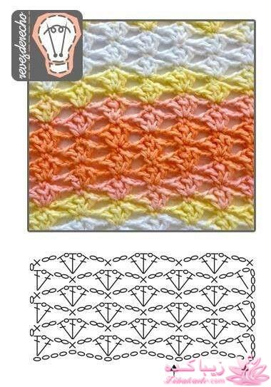 آموزش اصول اولیه ی قلاب بافی و نقشه خوانی