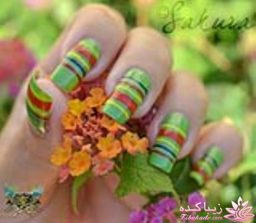 طرح های جالب لاک ناخن