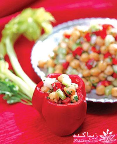 طرز تهیه دلمه نخود و سبزیجات