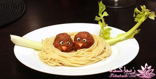 خلاقیت در تزیین غذا