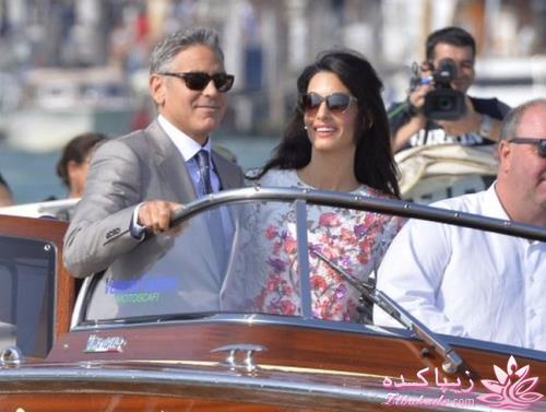 عکس های عروسی جورج کلونی و امل علم‌الدین