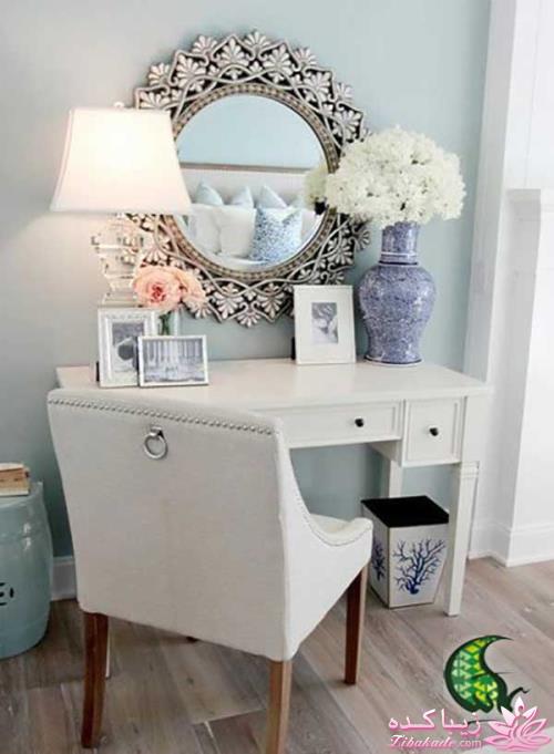 دکور اتاق خواب با میز آرایشی