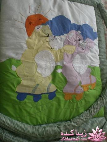 دوخت و تيكه دوزي سرويس خواب براي ني ني هاي خوشگل