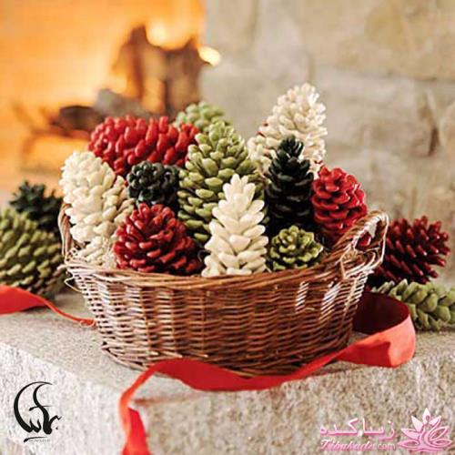 تزیین خانه با میوه های درخت کاج