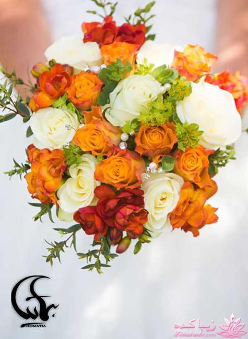 دسته گل های زیبا برای عروس های پاییزی