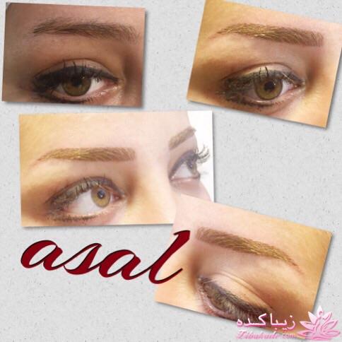 هاشور ابرو - میکروپیگمنتیشن - عسل