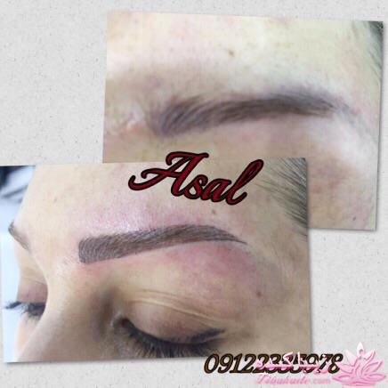 هاشور ابرو - میکروپیگمنتیشن - عسل