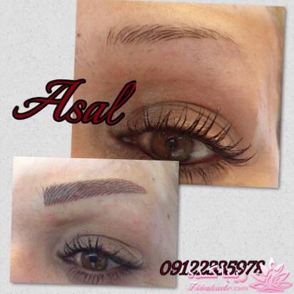 هاشور ابرو - میکروپیگمنتیشن - عسل